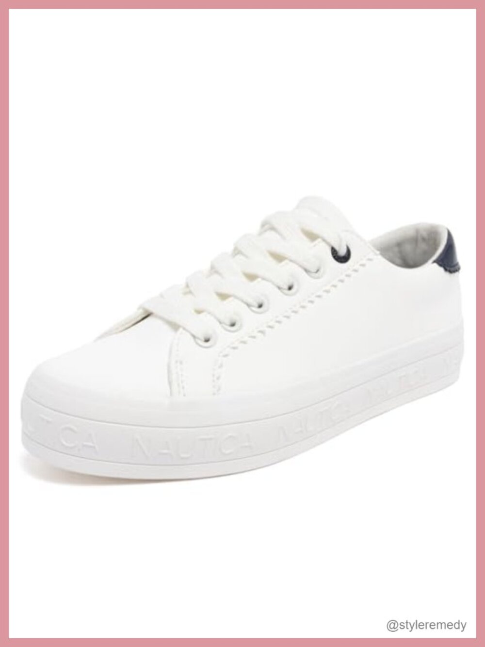 Women's Faux Leather Lace-Up Tennis Sneakers Cushioned Low Top
